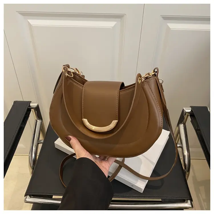 Women's Western Style Shoulder Bag 2025 Summer Solid Color — feature 21