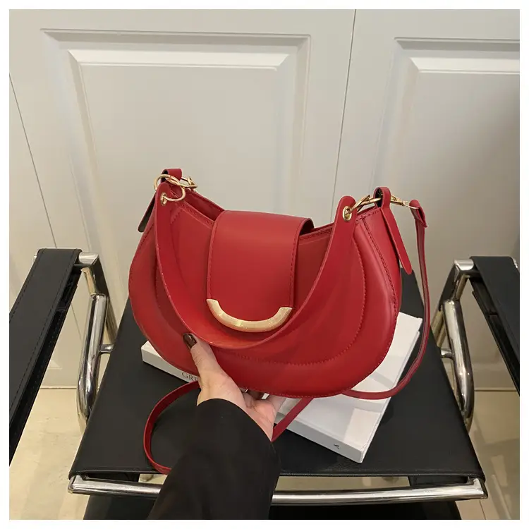 Women's Western Style Shoulder Bag 2025 Summer Solid Color — feature 23