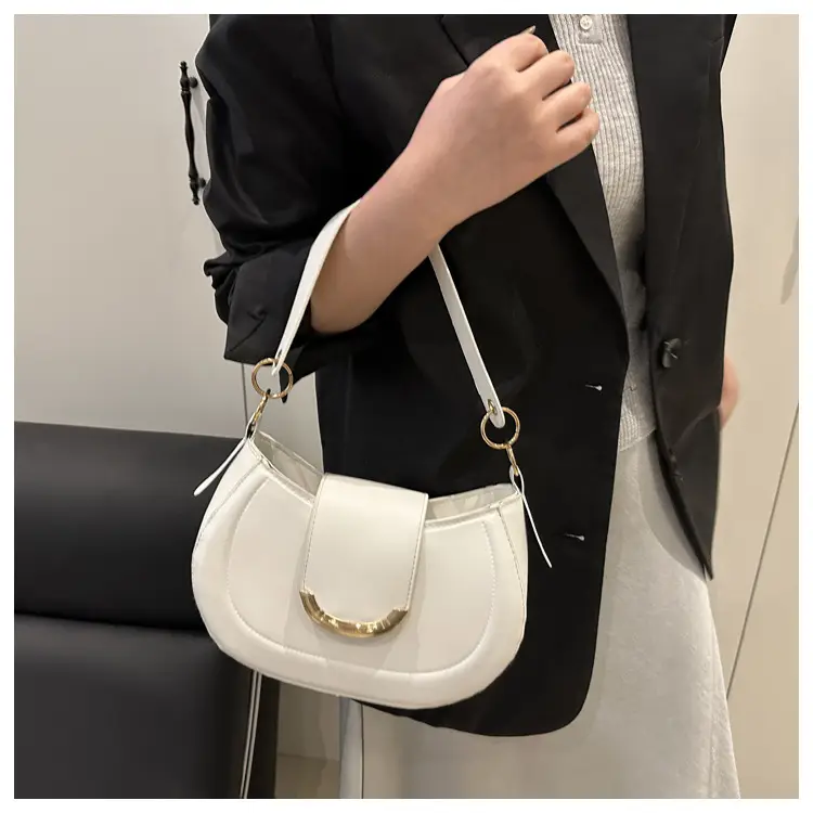 Women's Western Style Shoulder Bag 2025 Summer Solid Color — feature 33