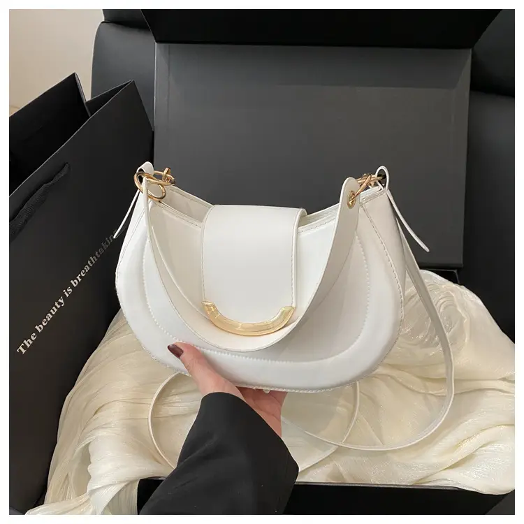Women's Western Style Shoulder Bag 2025 Summer Solid Color — feature 38