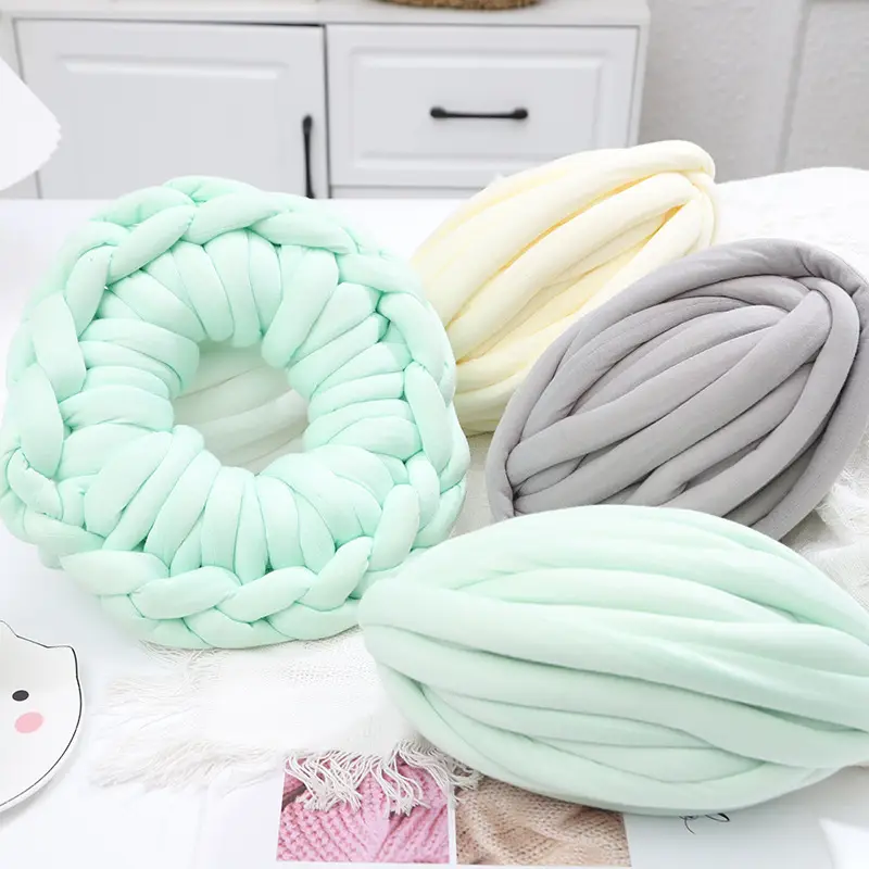 New Iceland Line Wool Diy Slippers Bag Filling Heart Wool Crown Cotton Coarse Handmade Wool Blanket Line Cloth Strip