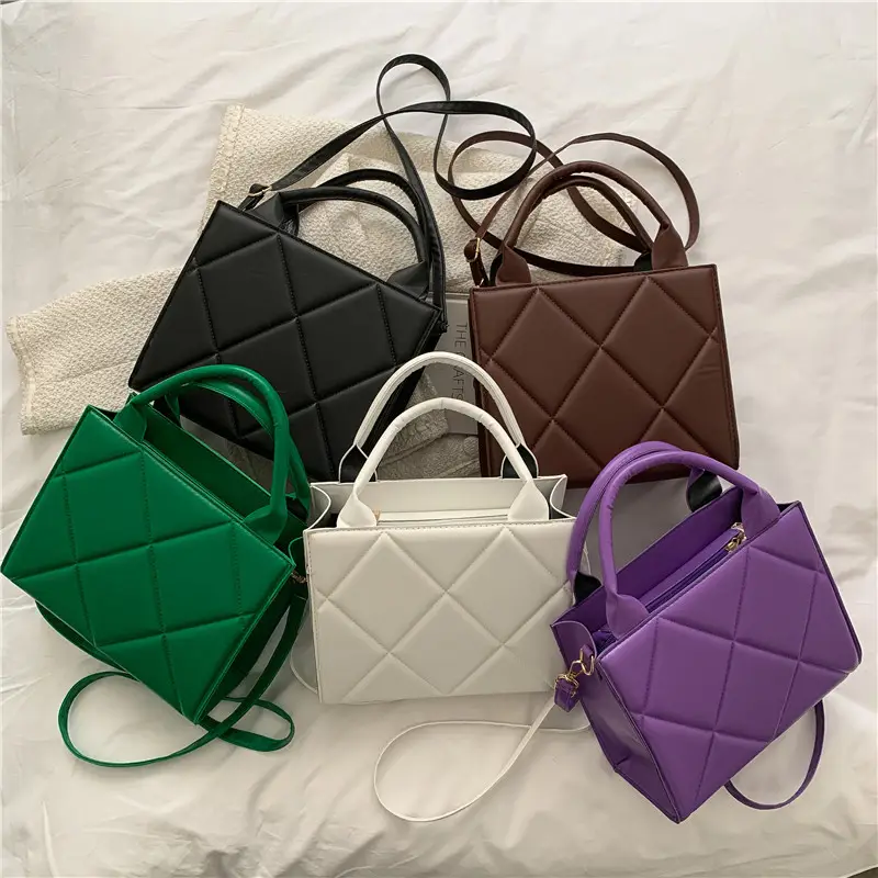 Brown Quilted Shoulder Crossbody Bag for Women - Image 7