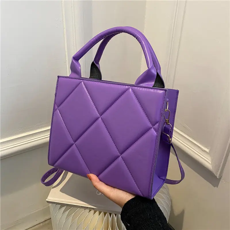Brown Quilted Shoulder Crossbody Bag for Women - Image 2
