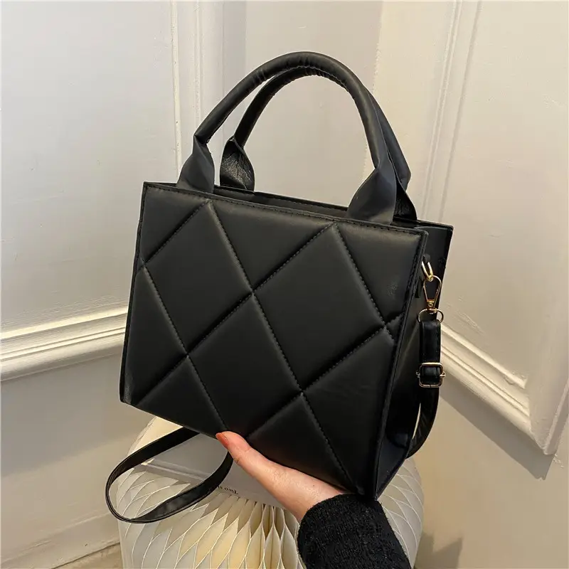 Brown Quilted Shoulder Crossbody Bag for Women - Image 4