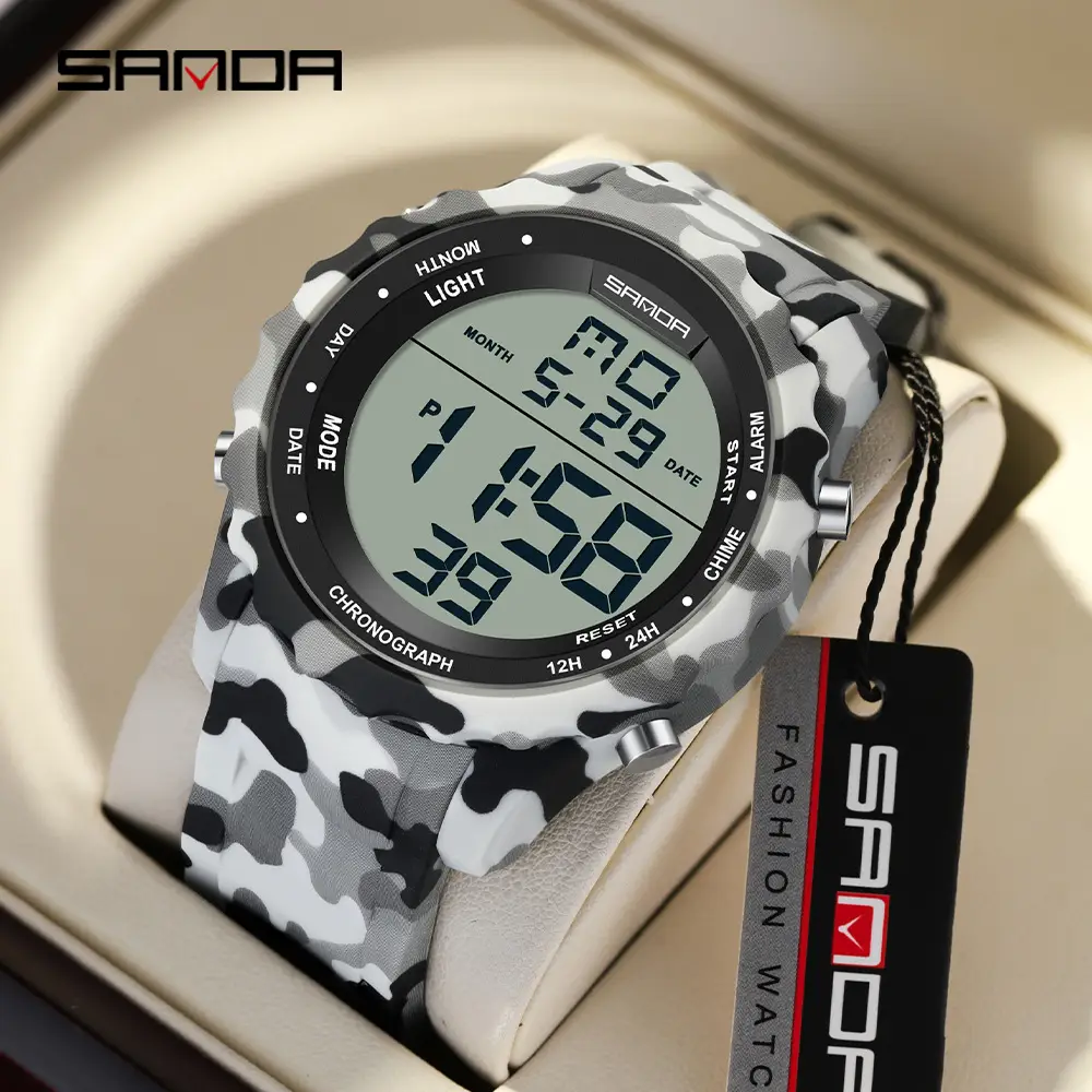 Sanda Waterproof 49MM Luminous Watch for Men