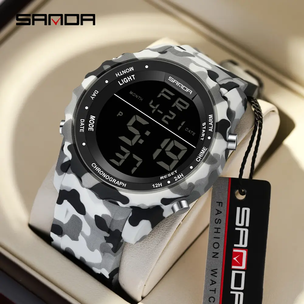 Sanda Waterproof 49MM Luminous Watch for Men