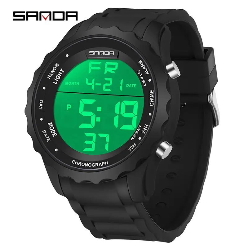 Sanda Waterproof 49MM Luminous Watch for Men