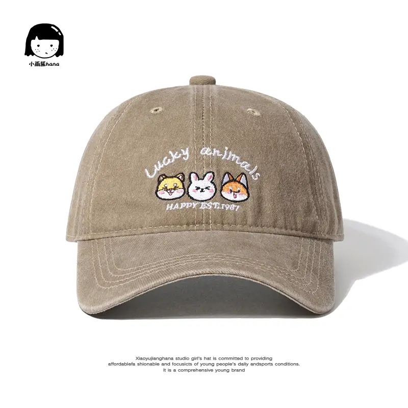 Japanese Style Retro Washed Old Ami Khaki Workwear Baseball Cap for Women American Soft Top Casual Sun Protection Peaked Cap for Men - Image 3