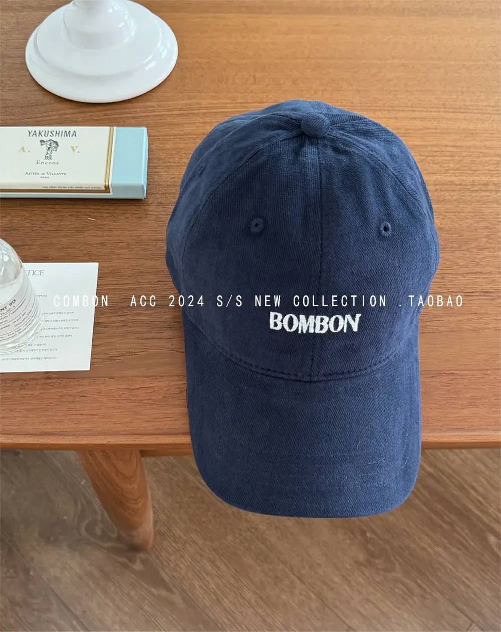 Women Blue Plaid Baseball Cap Brushed Cotton Large - Image 3