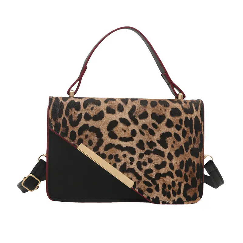 Leopard Print Shoulder Bag Red White 2025 - Image 8