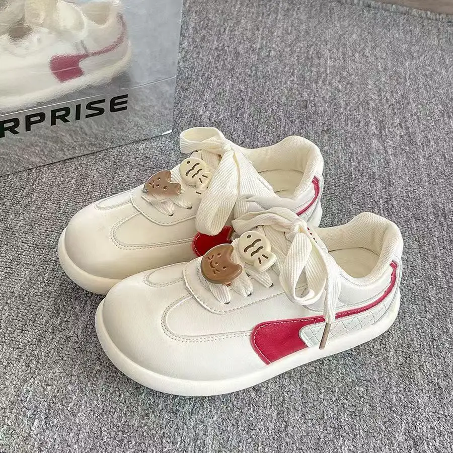 2025 Spring New Campus Style Korean Cat and Fish Sneakers Women's All-match Casual Lightweight Sports Shoes College Style Trendy Shoes - Image 2