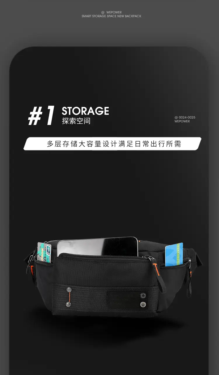 Waterproof Crossbody Bag for Men Women Travel Commuter — feature 7