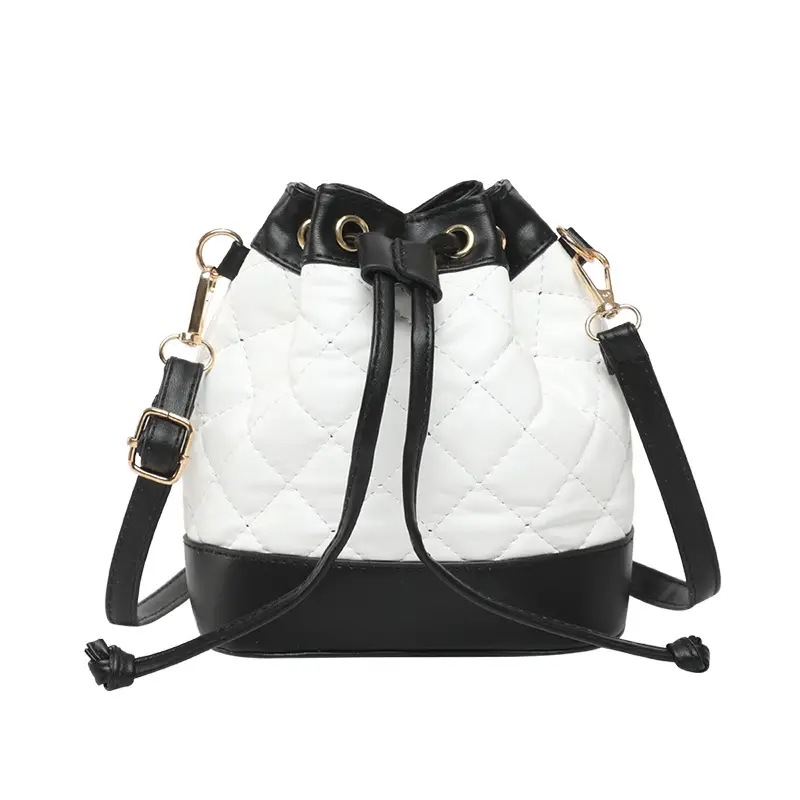 Red White Diamond Embroidery Shoulder Crossbody Bag - Image 9