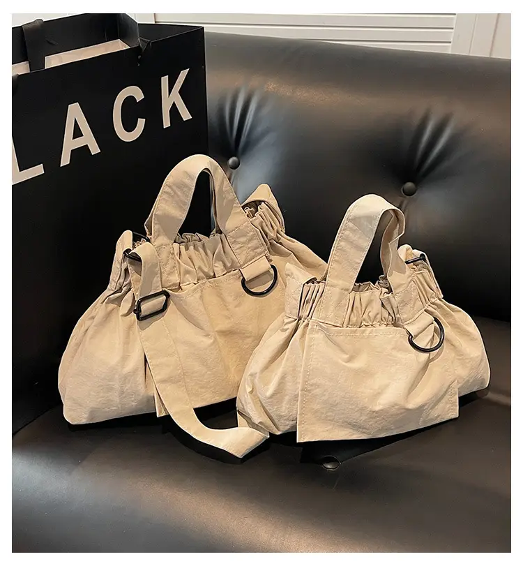 New Women's Olive Green Bucket Bag with Crossbody Strap — feature 1