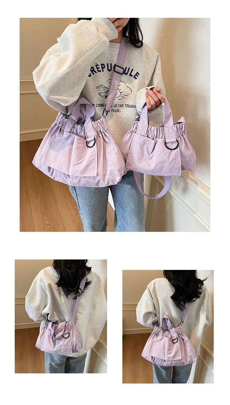 New Women's Olive Green Bucket Bag with Crossbody Strap — feature 12