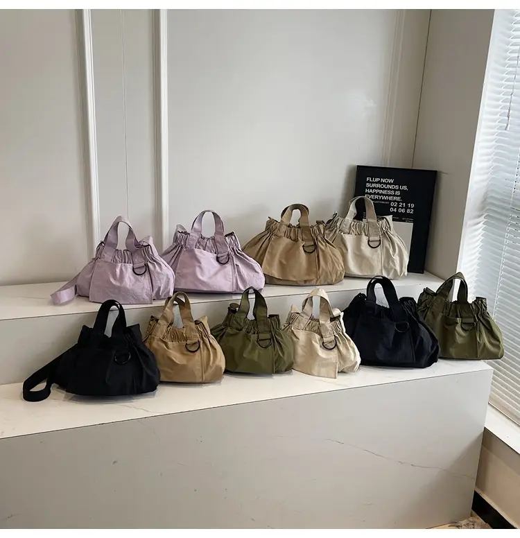 New Women's Olive Green Bucket Bag with Crossbody Strap — feature 14