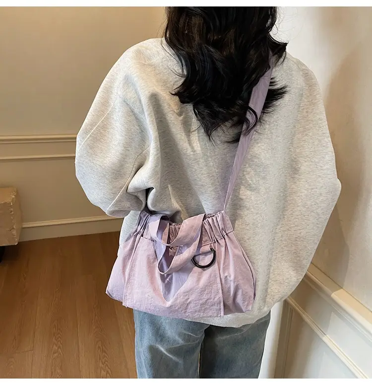 New Women's Olive Green Bucket Bag with Crossbody Strap — feature 20