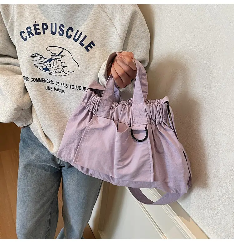 New Women's Olive Green Bucket Bag with Crossbody Strap — feature 21