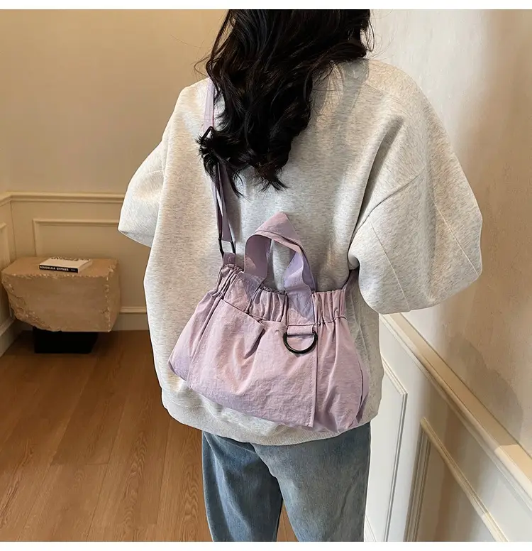 New Women's Olive Green Bucket Bag with Crossbody Strap — feature 24