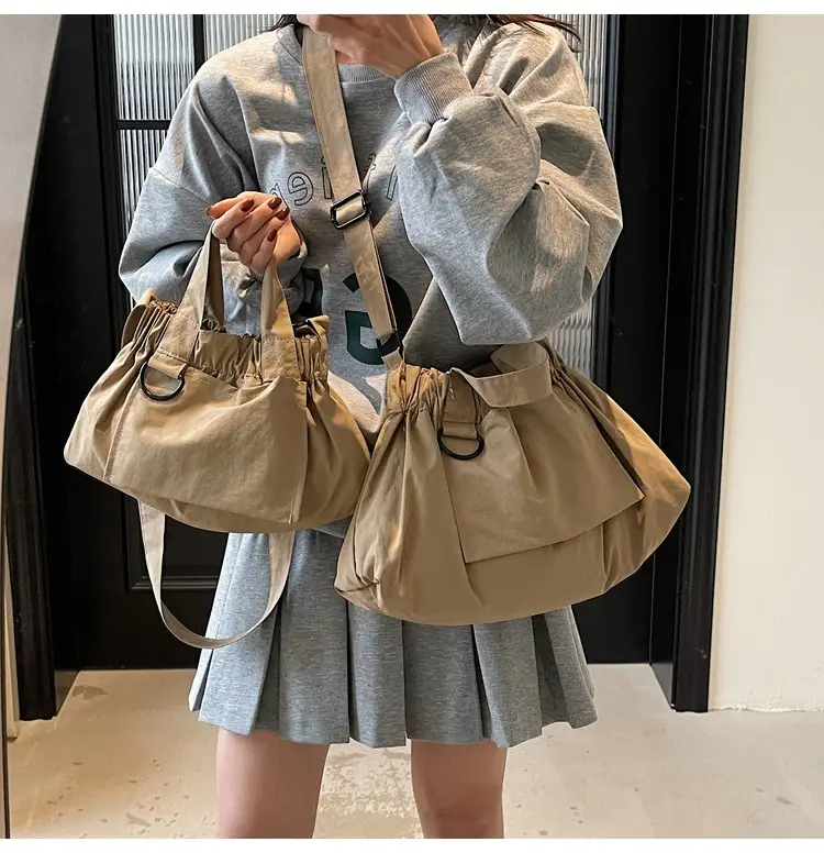 New Women's Olive Green Bucket Bag with Crossbody Strap — feature 27