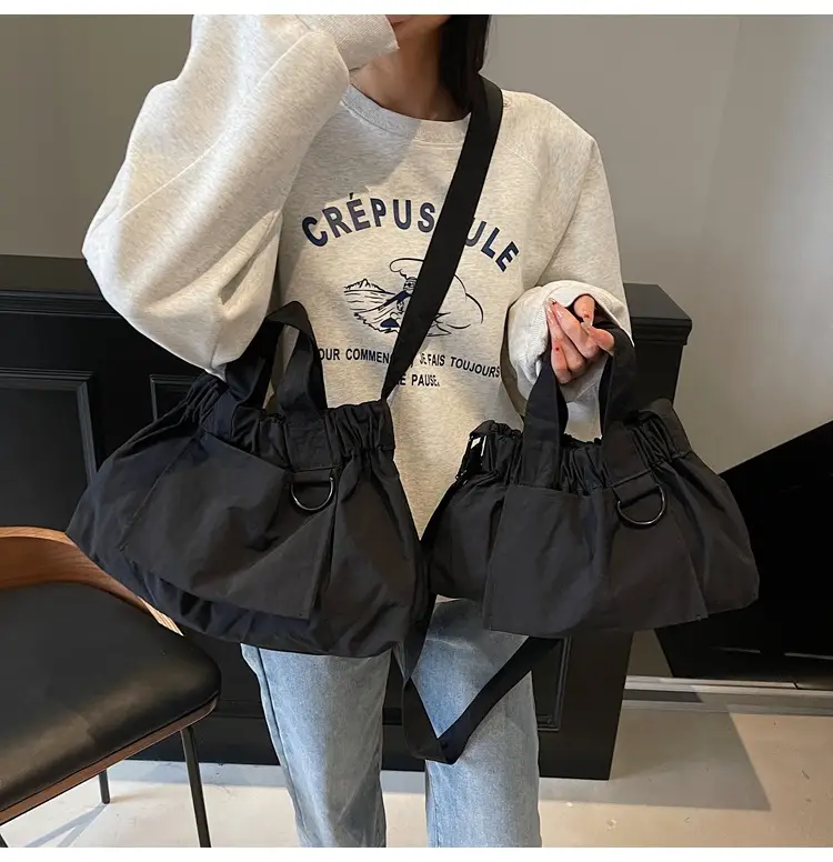 New Women's Olive Green Bucket Bag with Crossbody Strap — feature 36