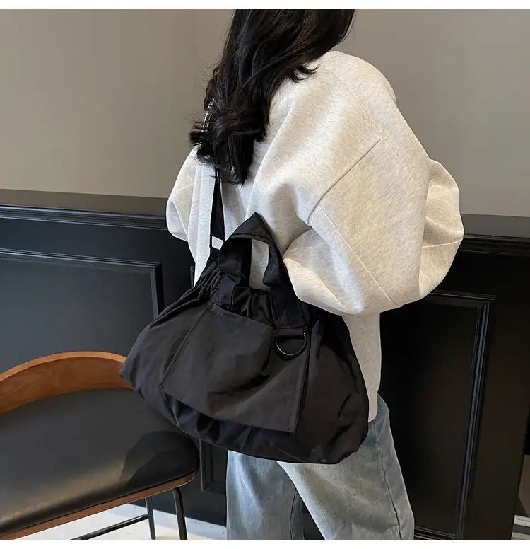 New Women's Olive Green Bucket Bag with Crossbody Strap — feature 37