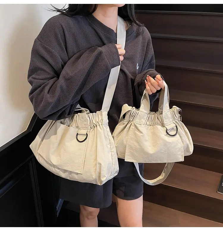 New Women's Olive Green Bucket Bag with Crossbody Strap — feature 39