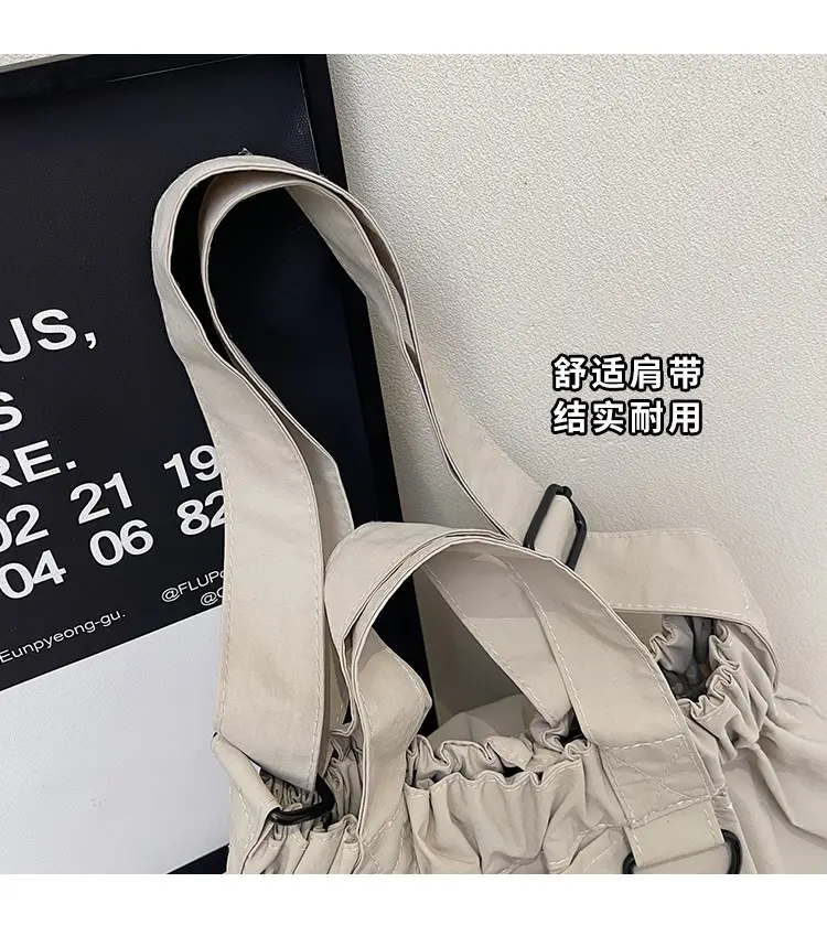 New Women's Olive Green Bucket Bag with Crossbody Strap — feature 4