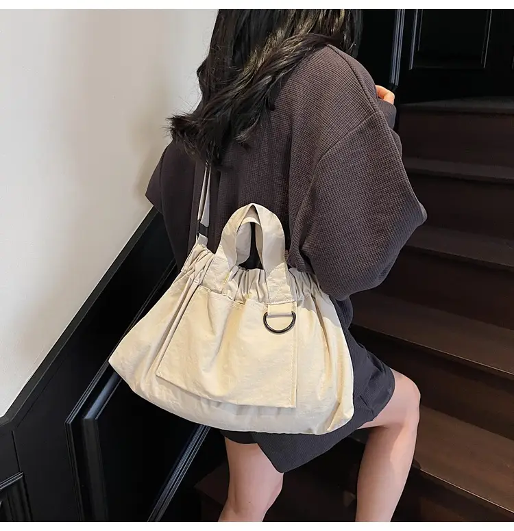 New Women's Olive Green Bucket Bag with Crossbody Strap — feature 40