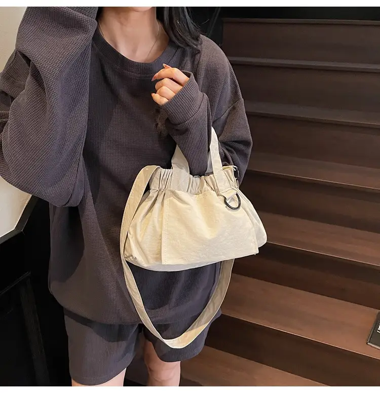 New Women's Olive Green Bucket Bag with Crossbody Strap — feature 41