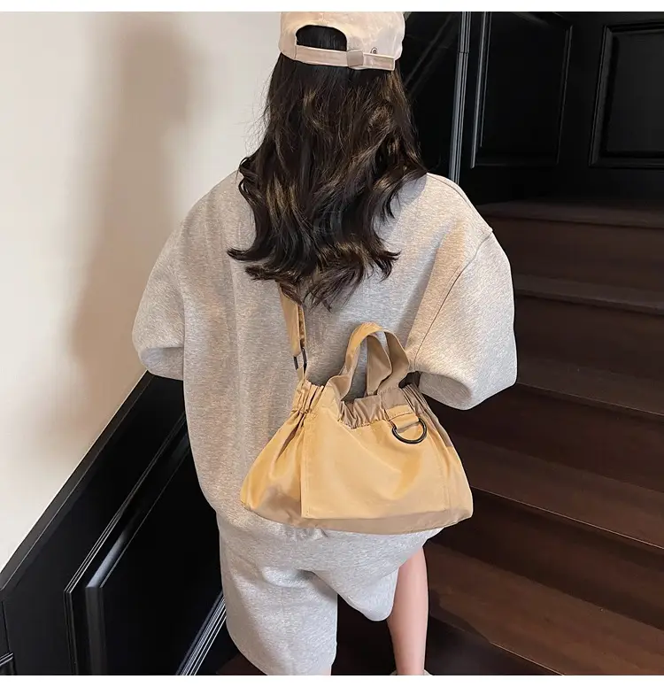 New Women's Olive Green Bucket Bag with Crossbody Strap — feature 44