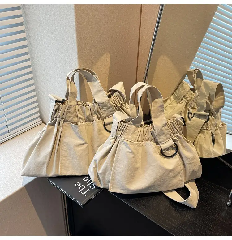 New Women's Olive Green Bucket Bag with Crossbody Strap — feature 48