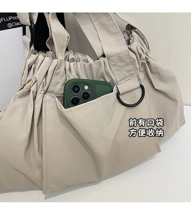 New Women's Olive Green Bucket Bag with Crossbody Strap — feature 6