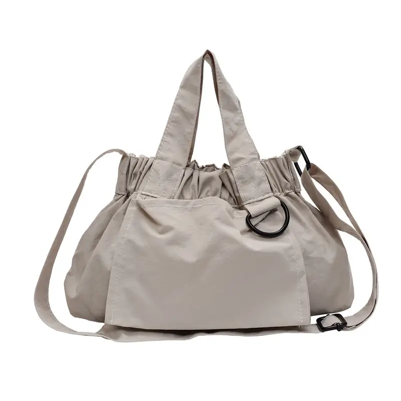 New Women's Olive Green Bucket Bag with Crossbody Strap - Image 4