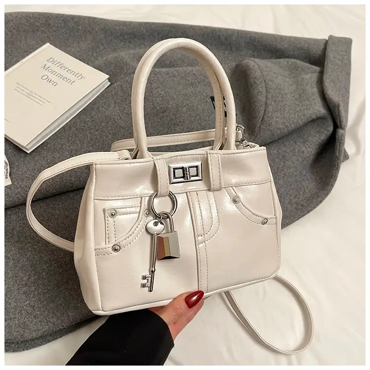 Silver Leather Shoulder Bag for Women 2025 - Image 2