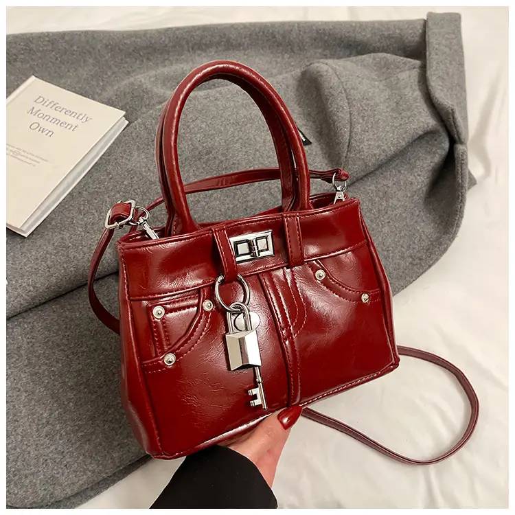 Silver Leather Shoulder Bag for Women 2025 - Image 3