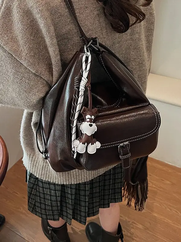 Brown Leather Crossbody Bag for Women 2026 - Image 8