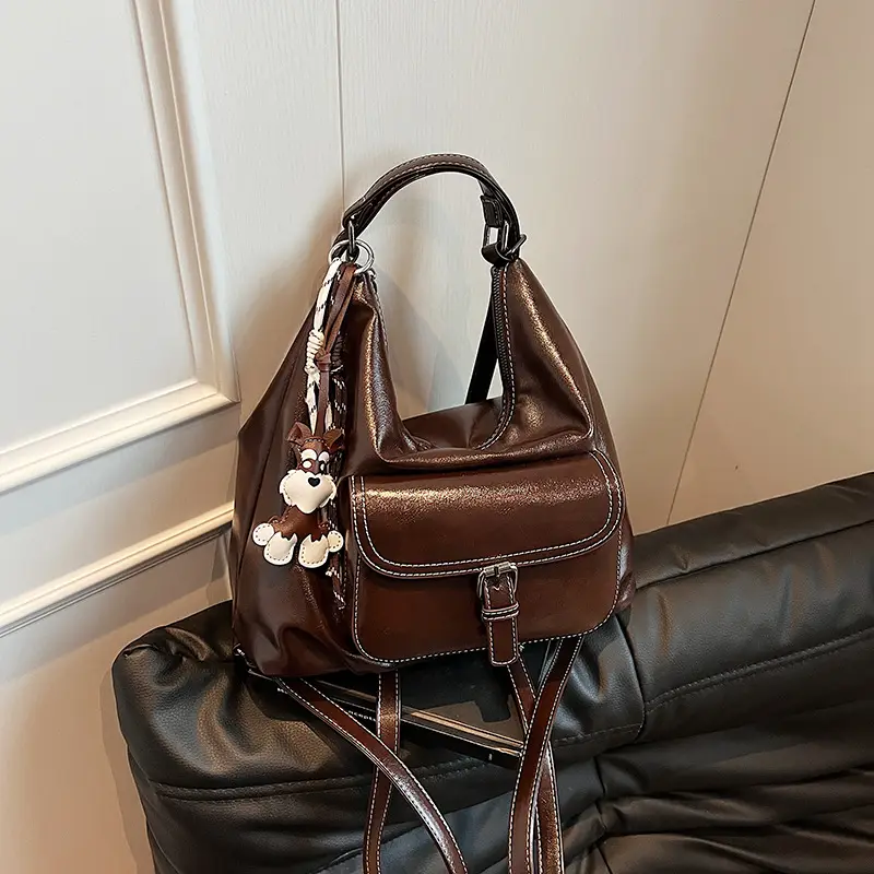 Brown Leather Crossbody Bag for Women 2026 - Image 3