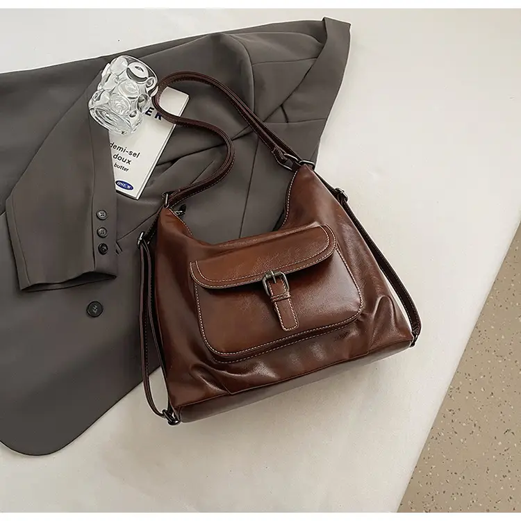 Brown Leather Crossbody Bag for Women 2026 - Image 4