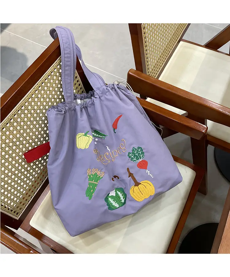 Cartoon Embroidered Shoulder Tote Bag for Women — feature 20