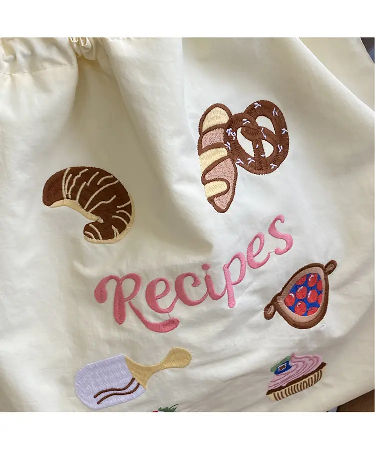 Cartoon Embroidered Shoulder Tote Bag for Women — feature 6