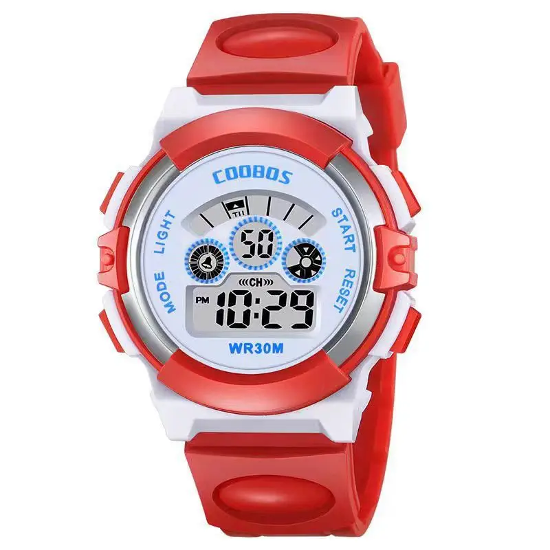 Red Digital Multi-Function Watch for Kids Women - Image 4