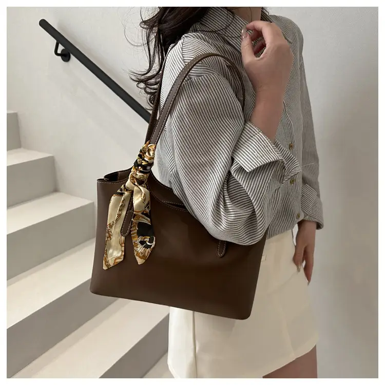 Black Korean Style Large Capacity Shoulder Tote Bag for Women — feature 12