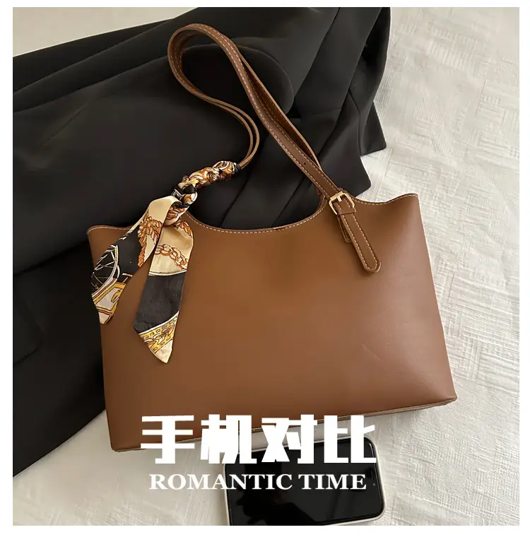 Black Korean Style Large Capacity Shoulder Tote Bag for Women — feature 2