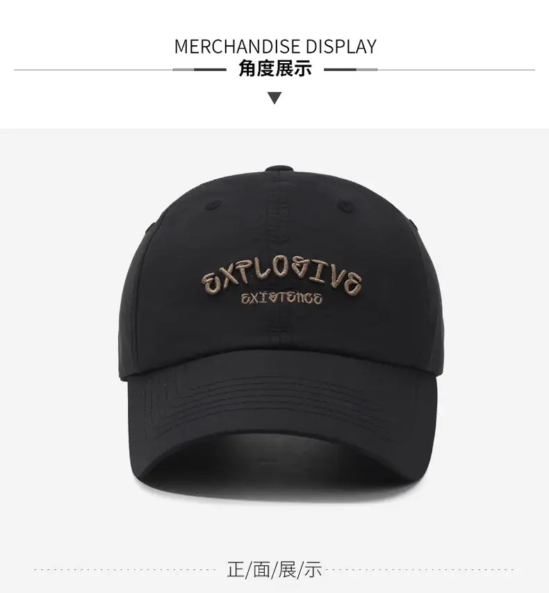 Retro Embroidered Baseball Cap White Unisex All Match — feature 8