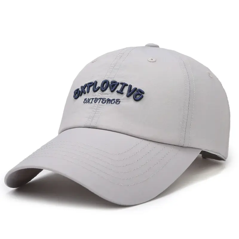 Retro Embroidered Baseball Cap White Unisex All Match - Image 4