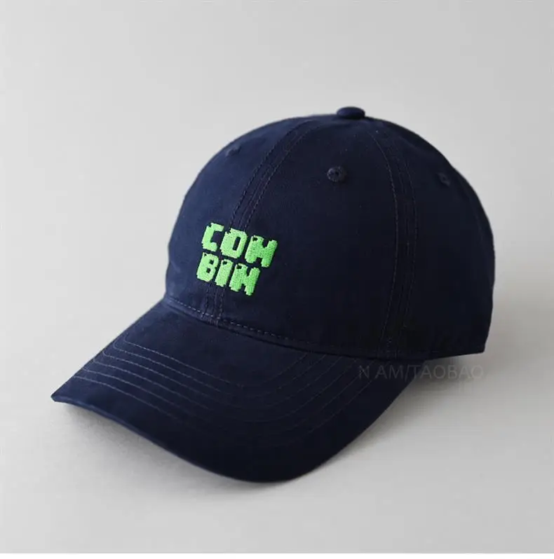 Women's White Cotton Baseball Cap with "Cowboy" Embroidery — feature 1