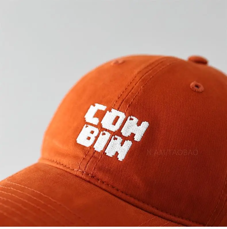 Women's White Cotton Baseball Cap with "Cowboy" Embroidery — feature 12