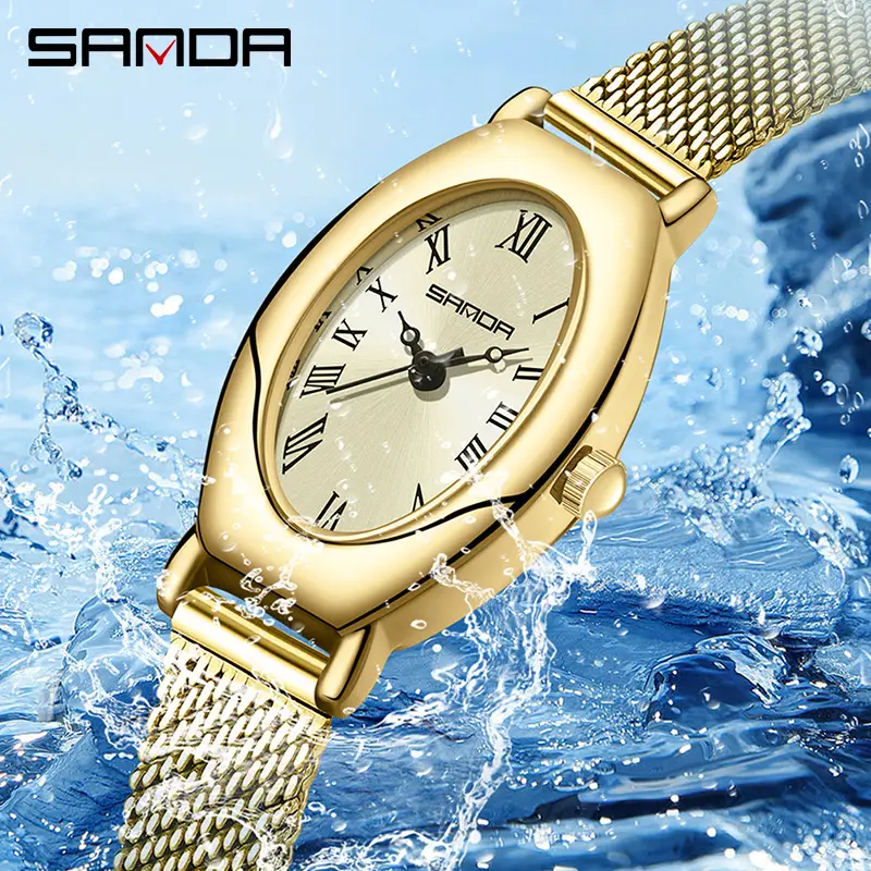Women's Roman Numeral Watch with Black Strap - Image 11