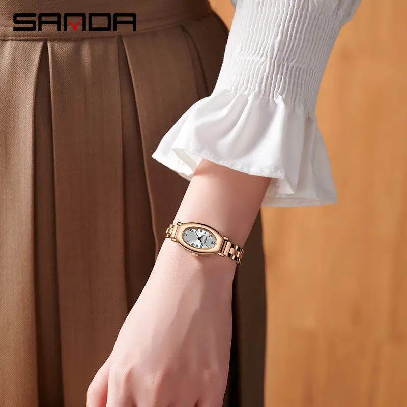 Women's Roman Numeral Watch with Black Strap - Image 12